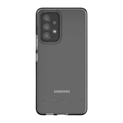 JUST GREEN Coque pour Samsung Galaxy A33 Recyclable Biod&eacute;gradable Transparent