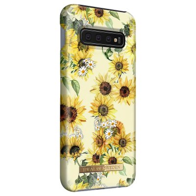 IDEAL OF SWEDEN Coque pour Samsung Galaxy S10 Magn&eacute;tique Sunflower Lemonade jaune