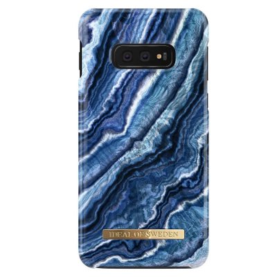 IDEAL OF SWEDEN Coque pour Samsung Galaxy S10e Tendance Magn&eacute;tique Indigo Swirl Bleu