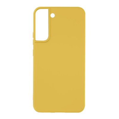 AVIZAR Coque pour Samsung Galaxy S22 Plus Silicone Semi-rigide Finition Soft-touch Fine Jaune 