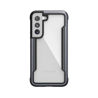 RAPTIC Coque pour Samsung Galaxy S22 Shield Pro Noir transparent