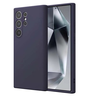 CRONG Coque pour Samsung Galaxy S24 Ultra en Silicone Souple Antichocs  Violet