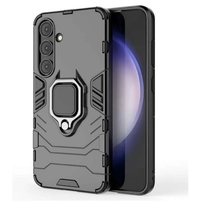 HTDMOBILES Coque pour Samsung Galaxy S25 5G - housse etui rigide anti choc + verre trempe - NOIR