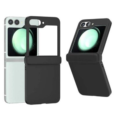 HTDMOBILES Coque pour Samsung Galaxy Z Flip 6 5G - housse etui rigide avant et arriere - NOIR