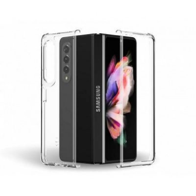 FORCE CASE Coque pour Samsung Galaxy Z Fold 3 Bi-mati&egrave;re Anti-chutes 2m Transparent