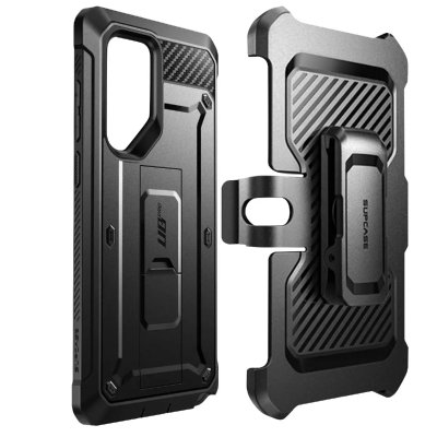 SUPCASE Coque pour Samsung S22 Ultra Antichoc B&eacute;quille Unicorn Beetle Pro noir
