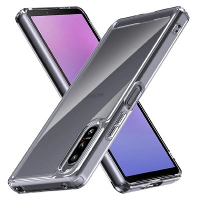 HTDMOBILES Coque Pour Sony Xperia 10 V - Housse Etui Silicone Gel Fine + Film Ecran - Transparent Tpu