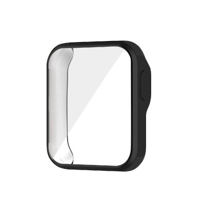 AVIZAR Coque pour Xiaomi Redmi Watch et Mi Watch Lite Int&eacute;grale Tactile Silicone Gel Noir