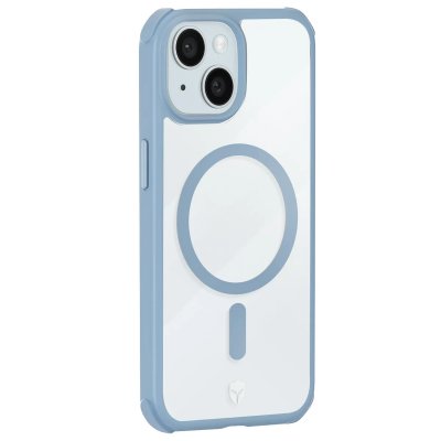 FORCE CASE Coque Renforc&eacute;e AIR FROST MagSafe pour iPhone 15 Bleu