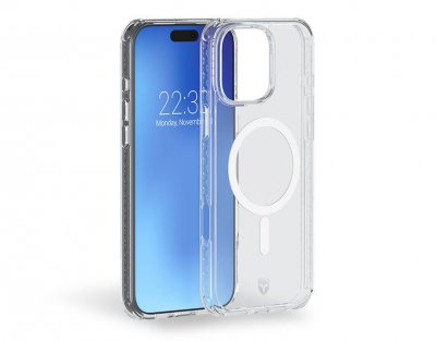 FORCECASE Coque Renforc&eacute;e  compatible MagSafe pour iPhone 16 Pro Max Transparent 
