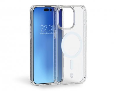 FORCE CASE Coque renforc&eacute;e Forcecase Magsafe iPhone 15 Pro Max - Transparent