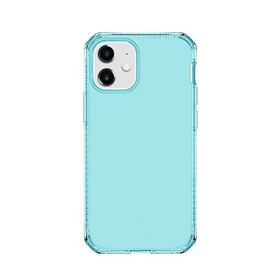 ITSKINS Coque Renforc&eacute;e iPhone 12 mini Spectrum Clear Bleue  - Neuf