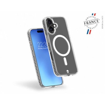 FORCE CASE Coque Renforc&eacute;e MagSafe AIR pour iPhone 17 Origine France Transparent