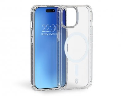 FORCECASE Coque renforc&eacute;e Magsafe  iPhone 15 - Transparent