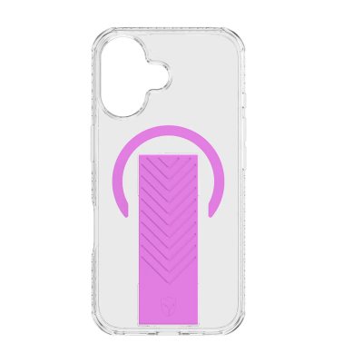 FORCE CASE Coque renforc&eacute;e MagSafe iPhone 16 AIR Grip 3m Rose + Garantie &agrave; vie  - Neuf