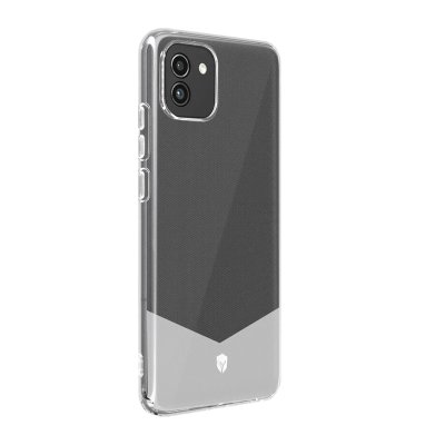 FORCE CASE Coque Renforc&eacute;e pour Samsung Galaxy A03 PURE Transparent