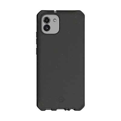 ITSKINS Coque Renforc&eacute;e Samsung G A03 Feronia Bio Terra Noire  - Neuf