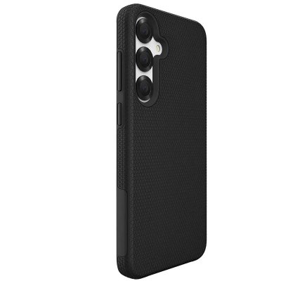 EIGER Coque Rigide pour Galaxy S24 Plus / S25 Plus Drop-Test 4m Ultra Renforc&eacute; Noir