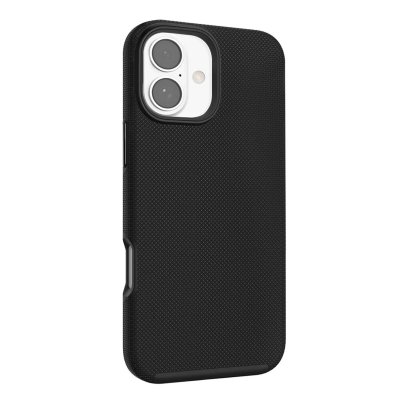 EIGER Coque Rigide pour iPhone 16 Plus North Case Drop-Test 4m Ultra Renforc&eacute; Noir