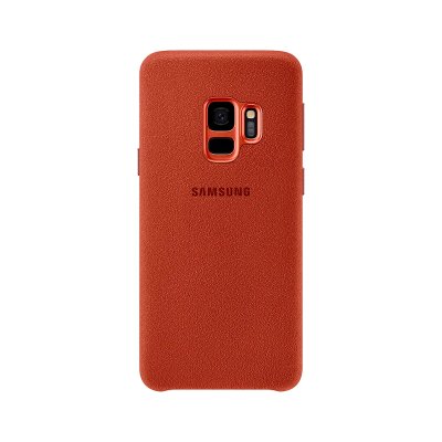 SAMSUNG Coque rigide  ef-xg960ar en alcantara rouge pour galaxy s9
