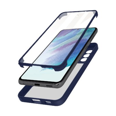AVIZAR Coque Samsung Galaxy S21 FE - Plexiglas - Bleu Nuit