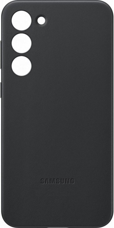 SAMSUNG Coque -  - Galaxy S23+ - Cuir - Noir - Semi-rigide