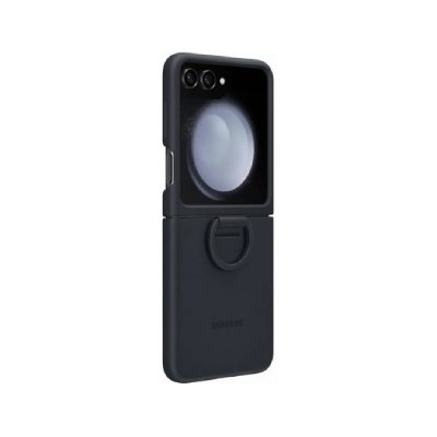 SAMSUNG Coque  Galaxy Z Flip 5 Silicone avec anneau - Marine - Neuf