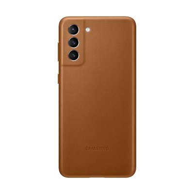 SAMSUNG Coque   S21+ Cuir marron 