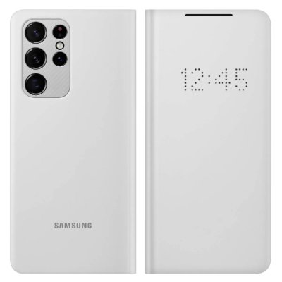 SAMSUNG Coque   S21 Ultra Smart LED View gris 