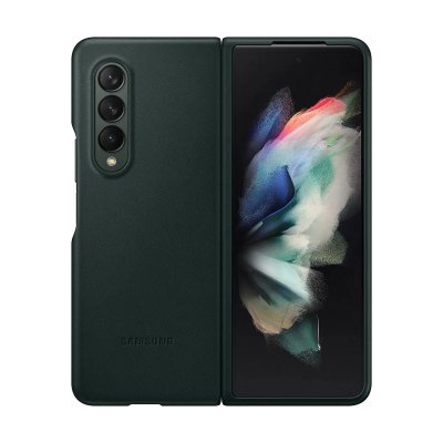 SAMSUNG Coque  Z Fold 3 Cuir vert 