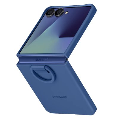 SAMSUNG Coque silicone bleu marine avec anneau pour  Galaxy Z Flip7