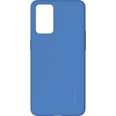 OPPO Coque Silicone Bleue pour  Reno 6 