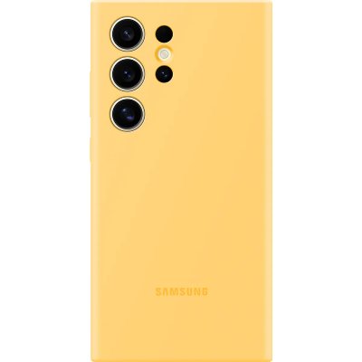 SAMSUNG Coque Silicone Jaune pour  G S24 ULTRA  - Neuf
