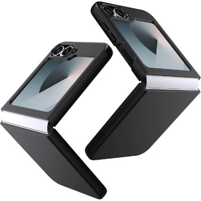 LITTLE BOUTIK Coque Silicone Noir Pour Samsung Z Flip 7 FE &copy;