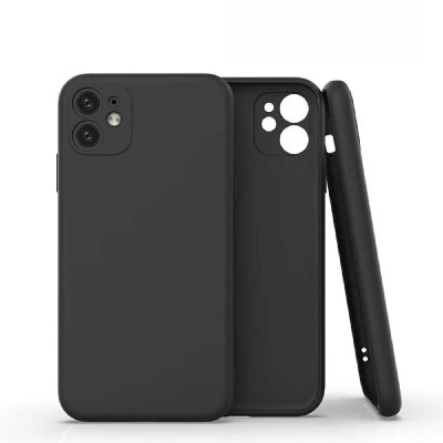 LITTLE BOUTIK Coque Silicone Pour iPhone 11 Couleur Noir Protection Objectif Appareil Photo