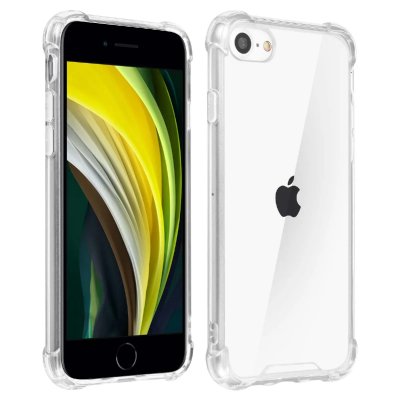 AVIZAR Coque Souple Renforc&eacute;s Transparente Iphone Se 2022 / 2020 Et 8 / 7 Antichoc