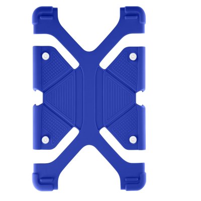 AVIZAR Coque tablette 7.9 &agrave; 9 pouces Universel Bumper Silicone Gel bleu Mode Support