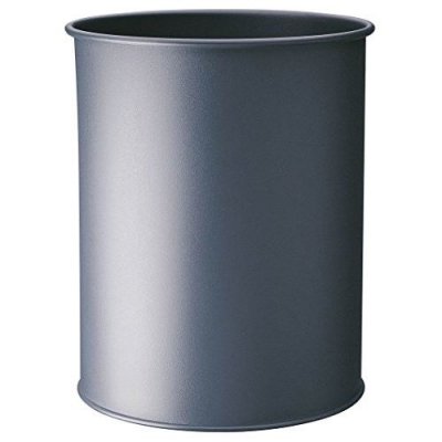DURABLE Corbeille &agrave; papier m&eacute;tal  gris anthracite 15 L