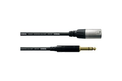 CORDIAL  cfm1.5mv - c&acirc;ble audio xlr m&acirc;le-jack st&eacute;r&eacute;o m&acirc;le 1,5 m