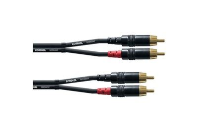 CORDIAL  cfu1.5cc - c&acirc;ble audio 2 rca m&acirc;les - 2 rca m&acirc;les 1,5 m