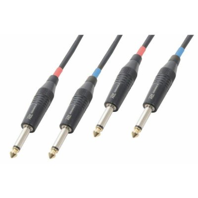 POWER DYNAMICS Cordon 2x Jack 635 M&acirc;le Mono / 2x Jack 635 M&acirc;le Mono 5 M