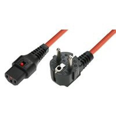 MICROCONNECT Cordon Secteur Orange 3m &Agrave; Verrouillage Cee7/7 Vers Iec C14