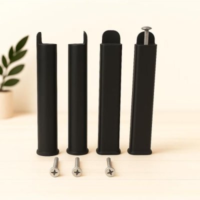 Coreme Pieds pour Cadre Lattes 22 cm Noir