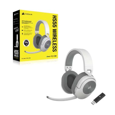 CORSAIR  HS55 Wireless - WHITECASQUE sans Fil Gaming