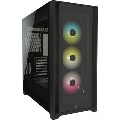 CORSAIR  iCUE 5000X - RGB - ATX - Noir - Verre tremp&eacute;