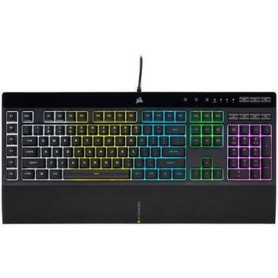 CORSAIR  K55 RGB PRO clavier USB AZERTY Belge Noir - Neuf