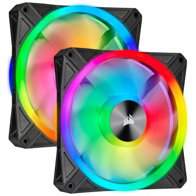 CORSAIR  Ql140 Rgb Fan 14x14 Mm 2 Units Noir