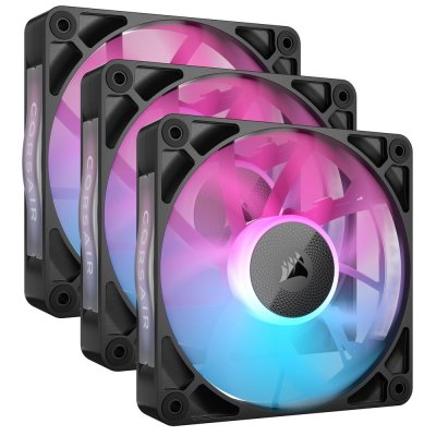 CORSAIR  Starter Kit - iCUE LINK RX120 RGB 120mm PWM Fans - Noir Noir