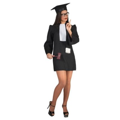FUNNY FASHION Costume de Juge - Sexy - Femme Taille : M/L - 40/42