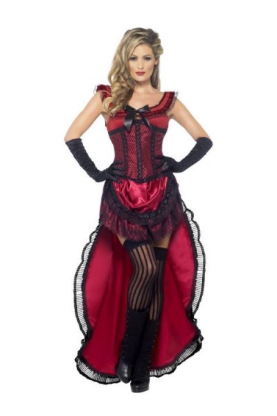 SMIFFYS Costume Fille De Saloon Rouge Et Noir Ts - Rouge - M